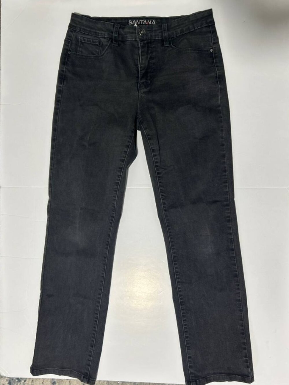 Santana Black Stretch Straight Leg Jeans Women’s 8×30